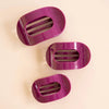 Mulberry Flat Round Hair Clip