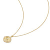 Diamond Cut Sunny Disc Necklace