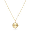 Diamond Cut Sunny Disc Necklace