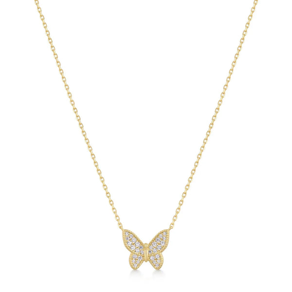 Butterfly Pavé Necklace
