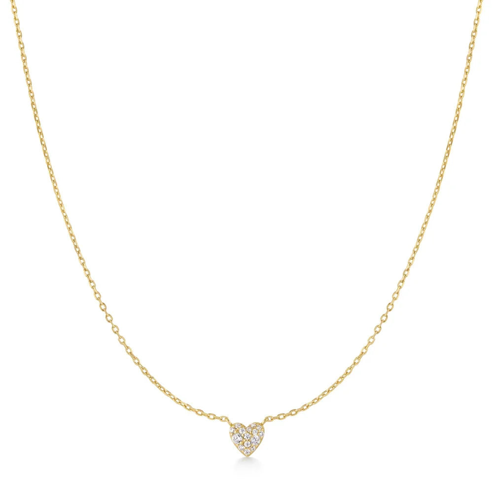Pavé Heart Necklace