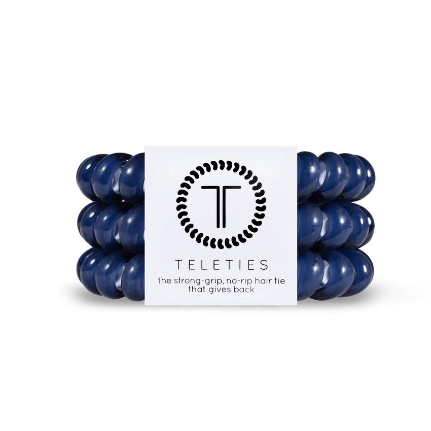 Nantucket Navy Hair Ties