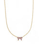 Sadie Bow Enamel Gold Necklace