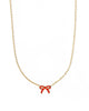 Sadie Bow Enamel Gold Necklace
