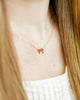 Sadie Bow Enamel Gold Necklace
