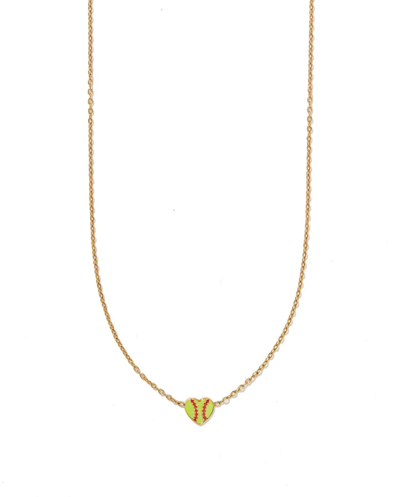 Softball Gold Necklace