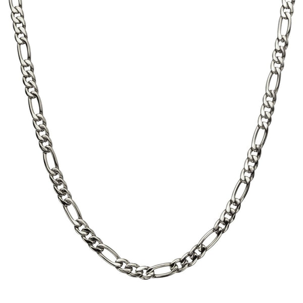 Stainless Steel 6mm Figaro Chain Necklace