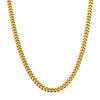 Stainless Steel Gold IP Plated Diamond Cut 6mm Curb Chain