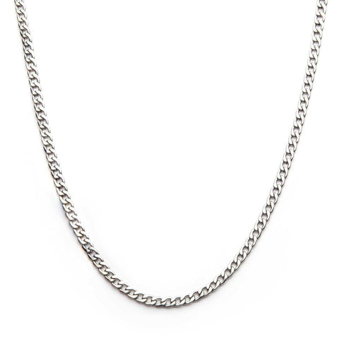 Stainless Steel 4mm Classic Curb Chain Necklace