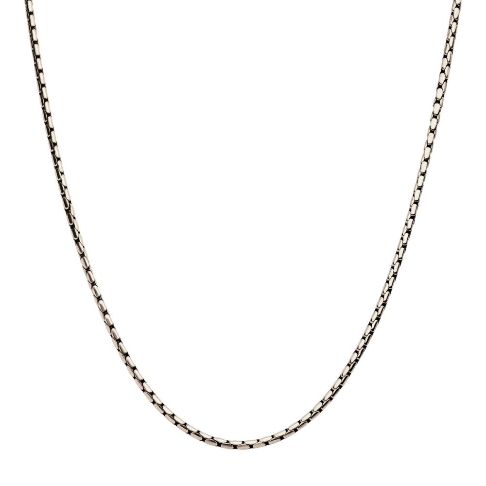 Stainless Steel 3mm Boston Link Chain Necklace