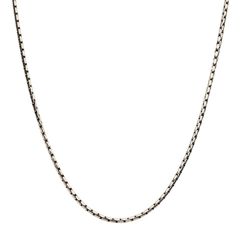 Stainless Steel 3mm Boston Link Chain Necklace