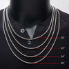 Oxidized Stainless Steel 3mm Boston Link Chain Necklace