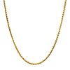 Stainless Steel Gold IP Plated 3mm Boston Link Chain
