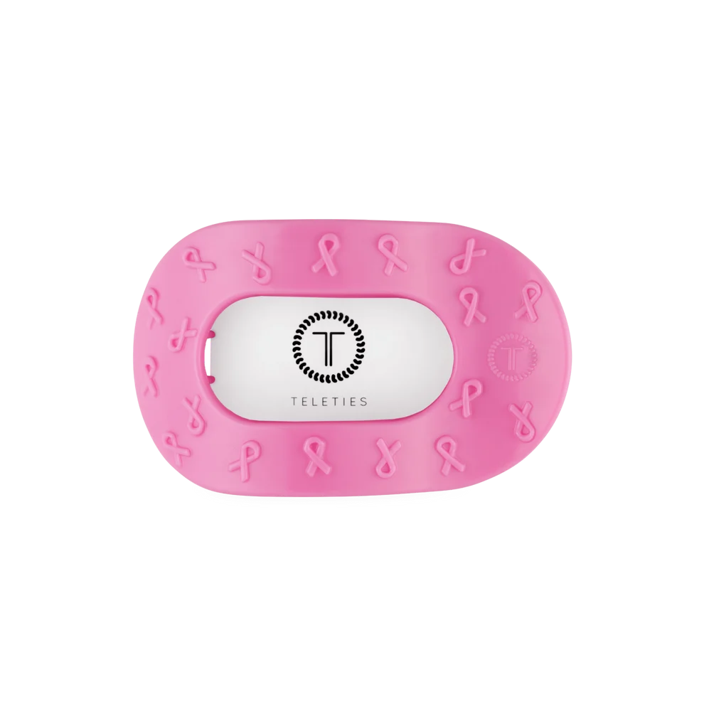 Pink Ribbon Medium Flat Round Clip