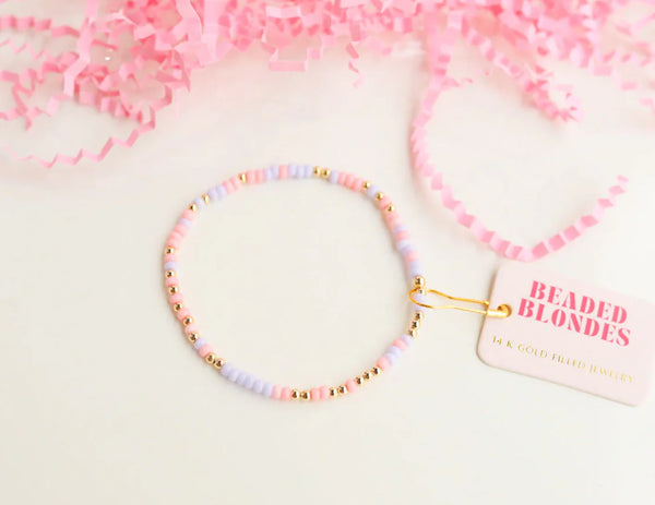 Pink & Light Purple Sprinkle Bracelet