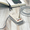 Power Trip Eco Outlet/USB/USB-C Fast-Charging Electronics Charging Station : Natural