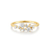 CZ Flower Cluster Pavé Ring