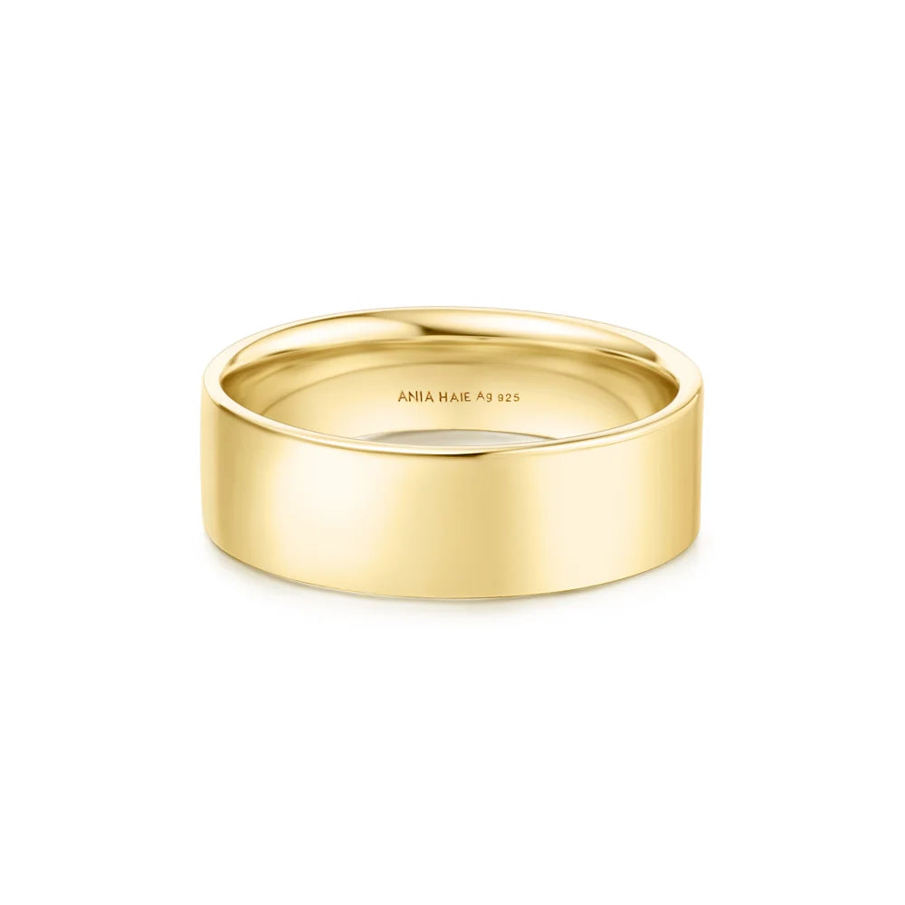 Gold Plated 6mm Smooth Band