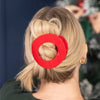 Red Carpet Ready Flat Circle Hair Clip