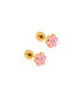 Alli Screwback Stud Earrings in Pink