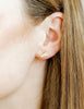 Cheer Gold Flat Back Screw Back Earrings
