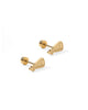 Cheer Gold Flat Back Screw Back Earrings