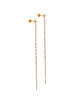 Darby Duster Gold Screwback Stud Earrings