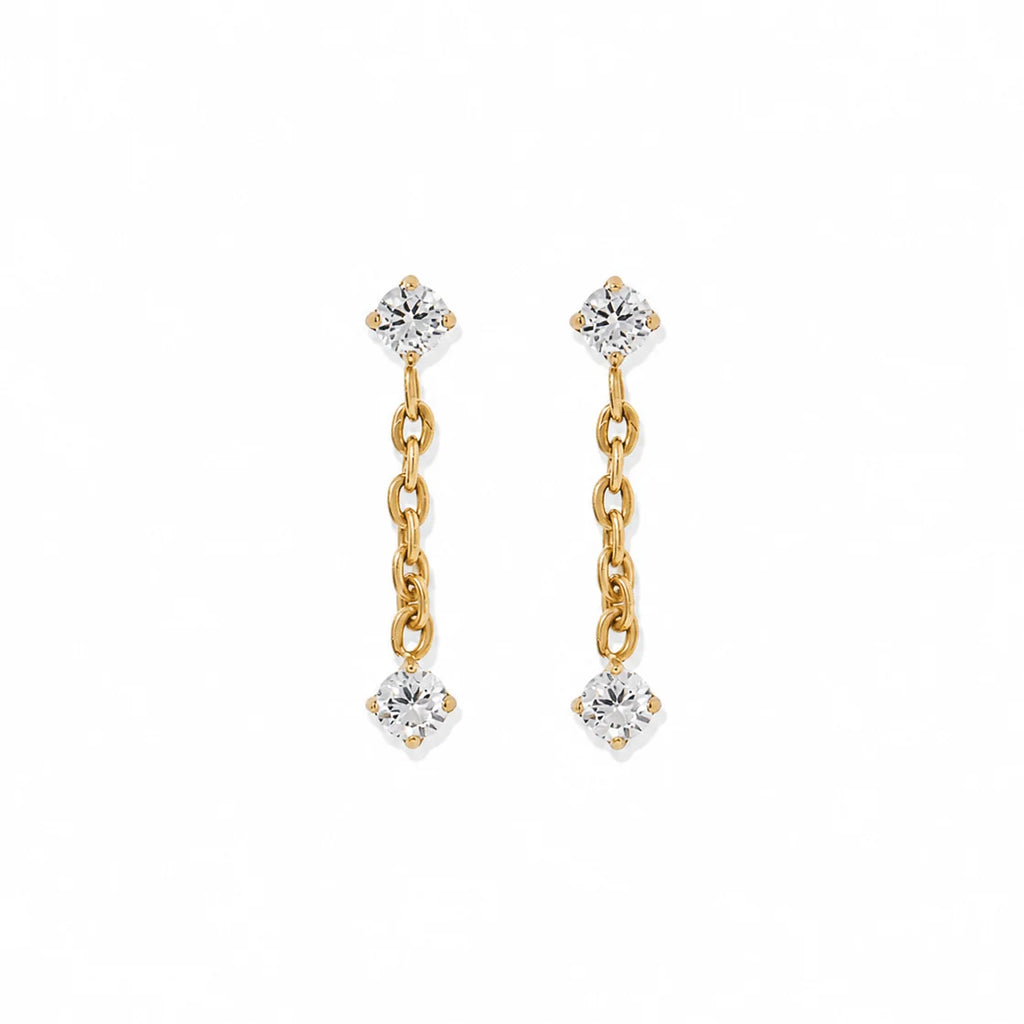 Holland Gold Screwback Stud Earrings