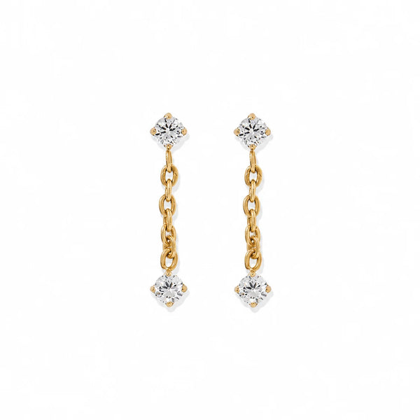 Holland Gold Screwback Stud Earrings