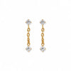 Holland Gold Screwback Stud Earrings