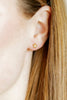 Lennon Star Gold Flat Back Screwback Stud Earrings