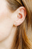 Paloma Pearl Gold CZ Flat Back Screwback Stud Earrings