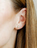 Payton Pearl Gold Flat Back Screw Back Earrings