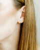 Sadie Enamel Gold Bow Flat Back Screw Back Earrings