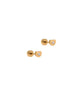 Screwback Stud Earrings - Tessa Heart CZ Gold