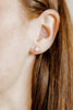Venus Opal White Screwback Stud Earrings