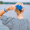Blue Shooting Star Flat Hair Clip