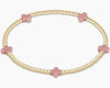 egirl Signature Cross Gold Filled Pattern 2mm Bead Bracelet