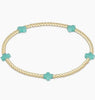 egirl Signature Cross Gold Filled Pattern 2mm Bead Bracelet