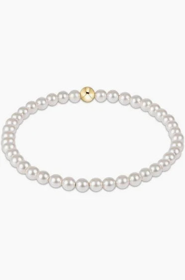 Classic Pearl 4mm Bead Bracelet
