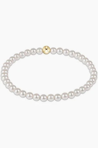 Classic Pearl 4mm Bead Bracelet