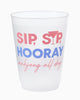 Sip Sip Hooray Mahjong Frosted Cups