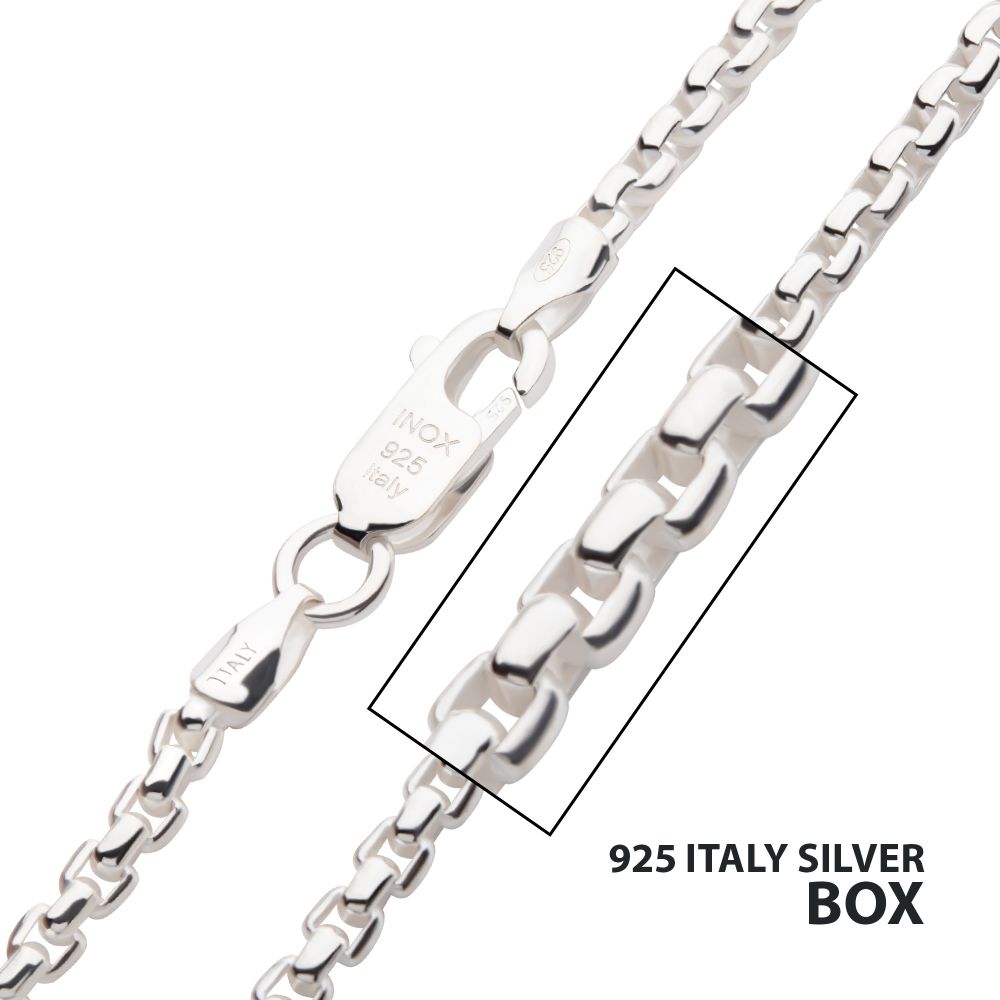 2.6mm 925 Italy Box Chain Necklace