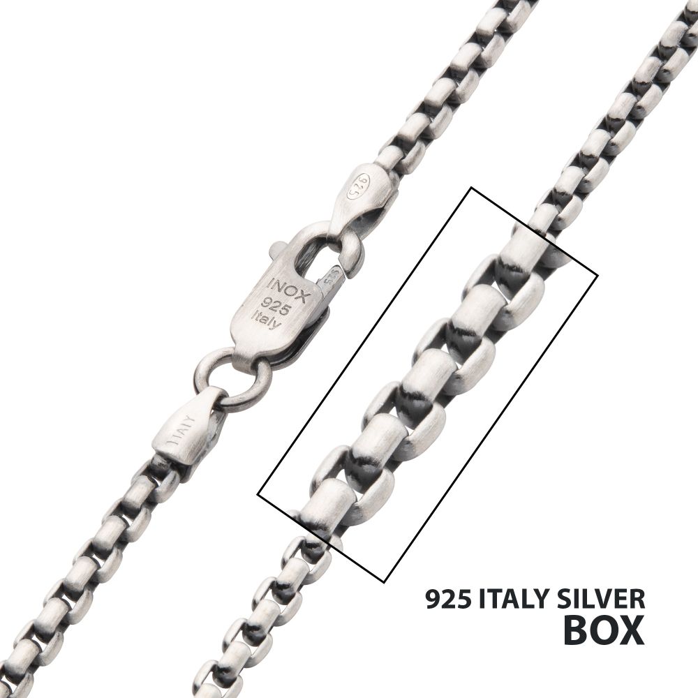 2.6mm 925 Italy Box Chain Necklace