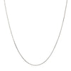 1.5mm 925 Italy Silver Black Rhodium Plated Brushed Satin Finish Boston Chain Necklace
