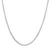 3.6mm 925 Italy Silver Black Rhodium Plated Brushed Satin Finish Diamond Cut Curb Chain Necklace