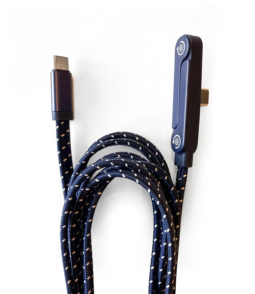 Standing Ovation Right-Angle USB-C Cable : Navy