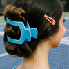 Summer Sky Flat Square Hair Clip