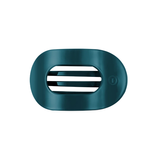 Flat Round Teal With it Hair Clip