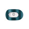 Flat Round Teal With it Hair Clip
